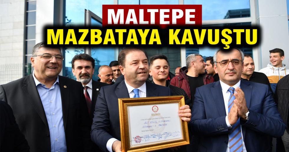 Maltepe Mazbatasına Kavuştu