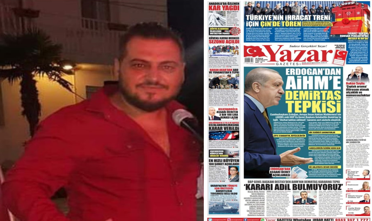 ‘Yazar Gazetesi’nin İzmir ‘Küçükmenderes Bölge Temsilcisi’ Çağrı Yördem oldu!