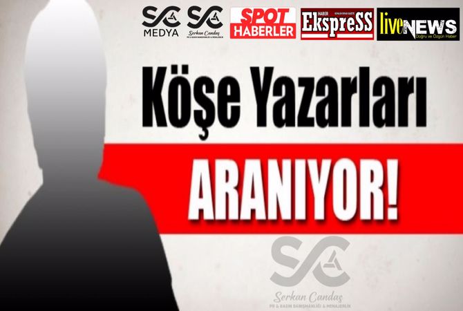 Köşe yazarı olmak ister misiniz?