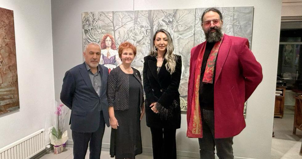 İranlı ressam soyut galeri Çankaya’da kişisel sergi düzenledi