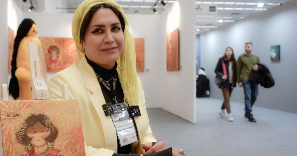 İranlı sanatçı ‘Masih Jafarzade’ olarak bilinen Masoumeh Jafarzade’nin eserleri Ankara’da