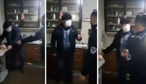 Zabıtadan yemek götürdüğü vatandaşa skandal sözler