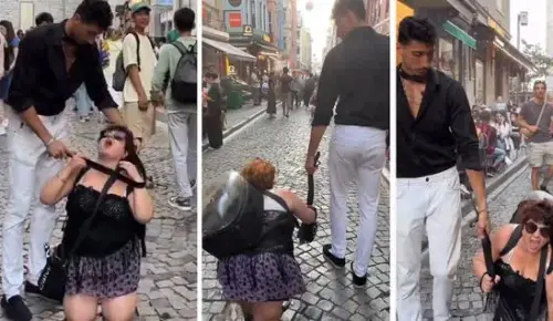 İstanbul’un Göbeğinde Tartışma Yaratan Görüntü