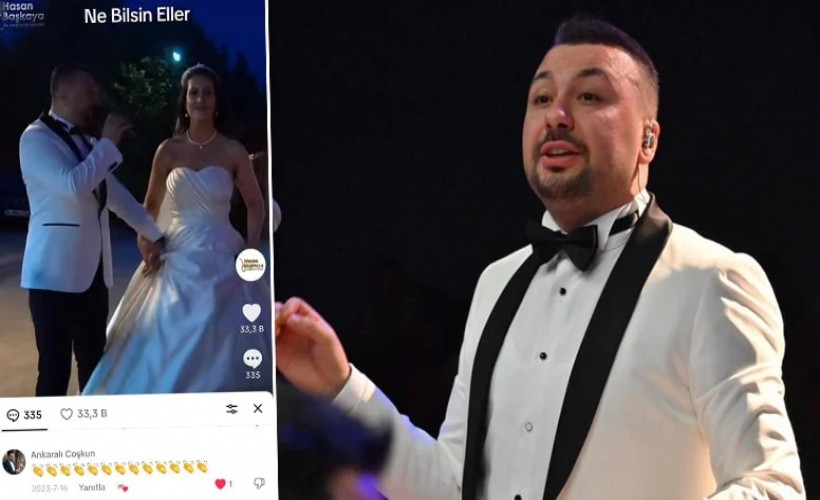 Düğününde söylediği şarkı başını yaktı