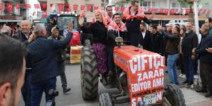 İzmir’de çiftçilerden traktörlü eylem